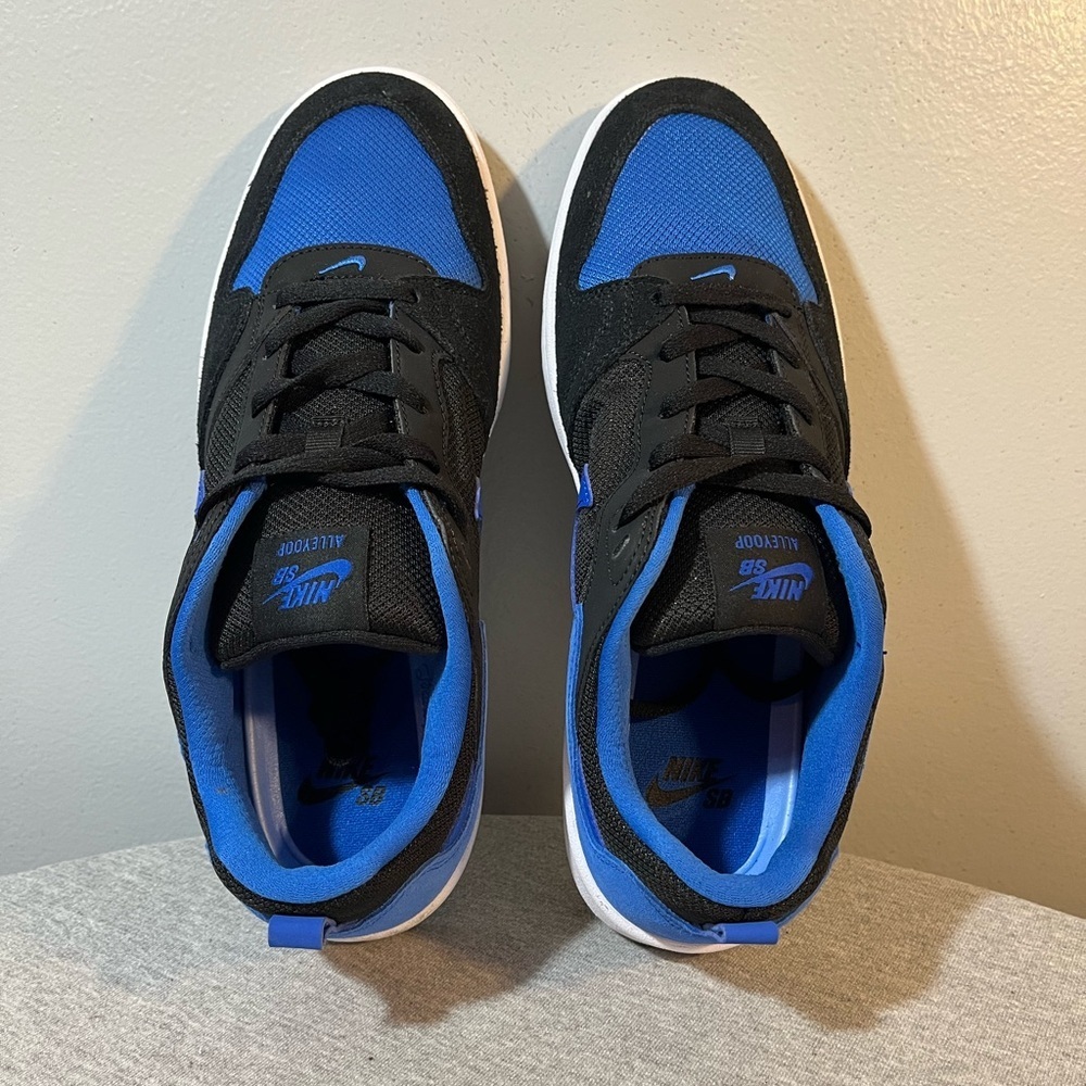 Nike SB Alleyoop Black/Royal Blue Skateboarding Men's Shoe Size 10.5 CJ0882004​​ - Picture 8 of 11